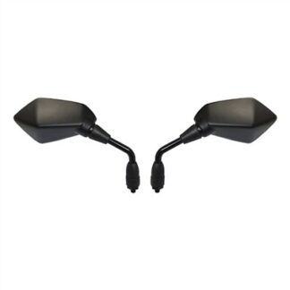 10MM MIRRORS BLACK MODERN STD THREAD (PAIR)