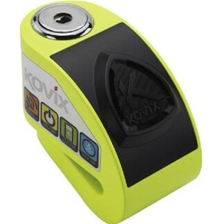 KOVIX ALARM DISC LOCK 6MM IN FLUO GREEN