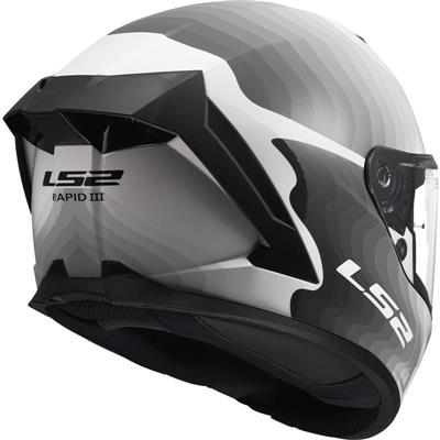 LS2 FF820 RAPID III FLOW WHITE GREY (XS)