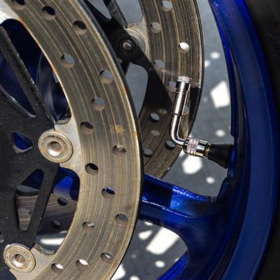 RIDERR ANGLED VALVE SILVER
