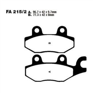 FA215/2HH – EBC DISC BRAKE PADS SINTERED