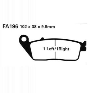 SFAC196 – EBC CARBON DISC BRAKE PADS