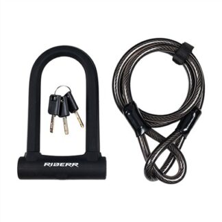 RIDERR U LOCK CABLE BLACK
