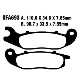 SFAC693 – EBC CARBON SCOOTERS DISC BRAKE PADS