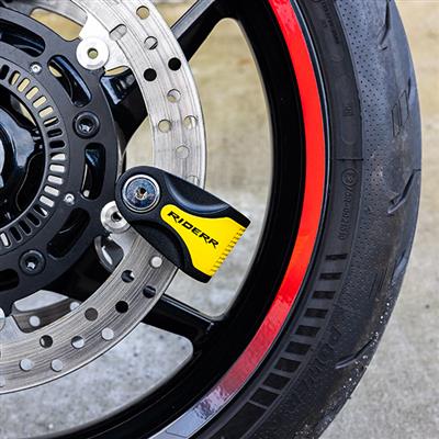 RIDERR RIOT ALARM DISC LOCK YELLOW