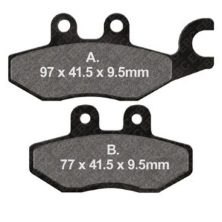 SFAC418 EBC CARBON SCOOTER DISC BRAKE PADS